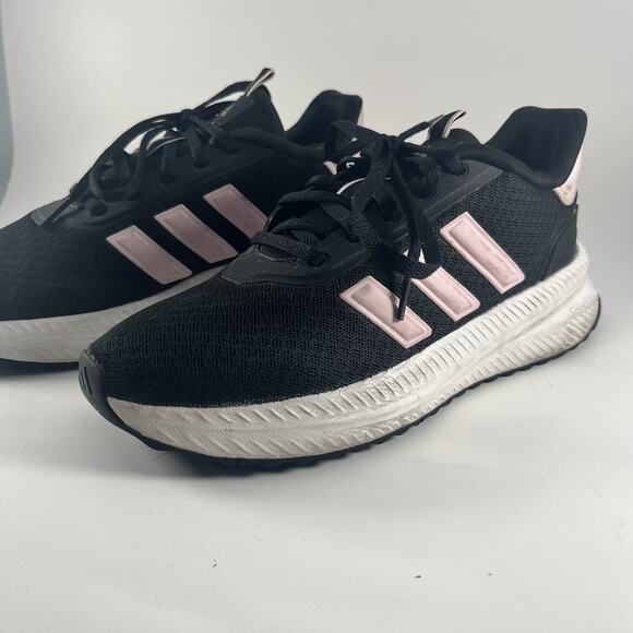 Adidas Cloudfoam Running Shoes Black Pink Stripes Size 7 - Picture 8 of 9